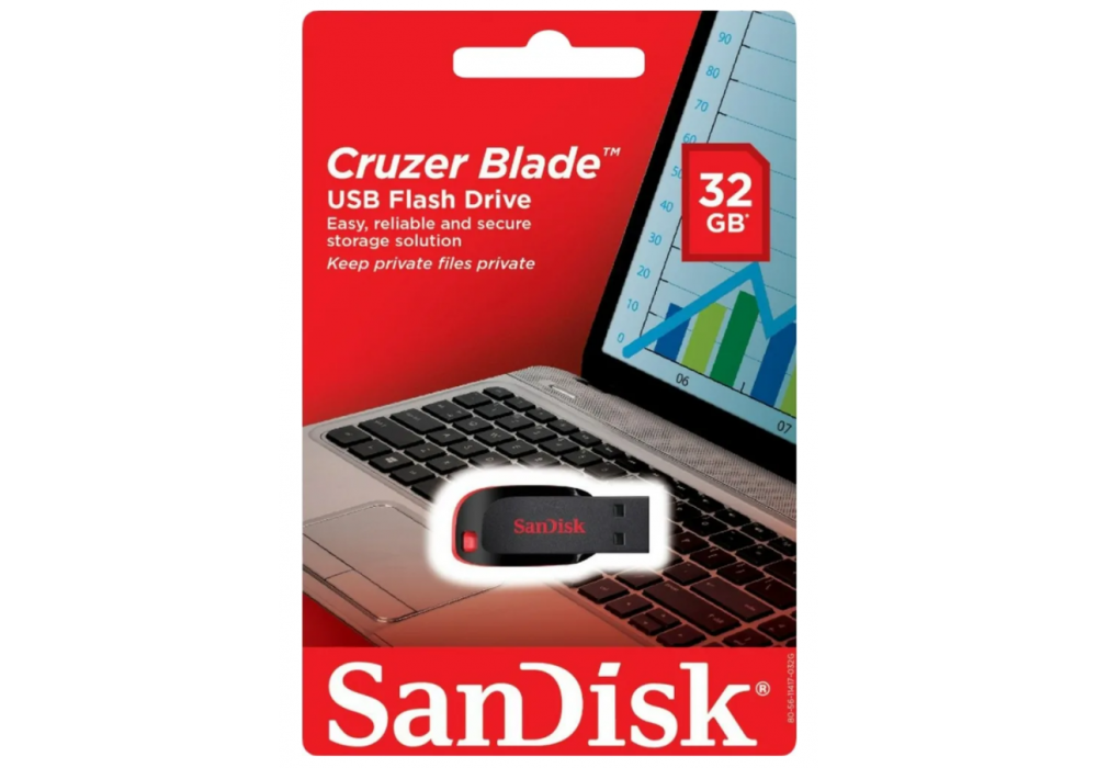 Флешка 32Gb USB Sandisk Cruzer Blade CZ50