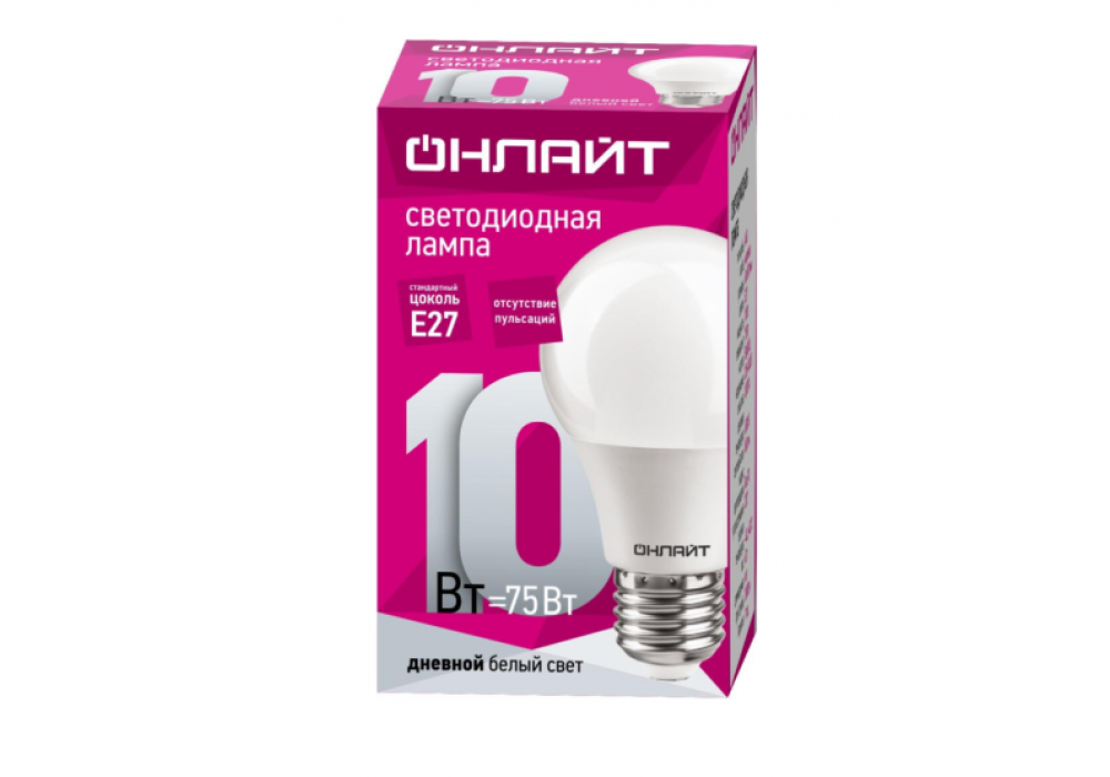 Лампа LED A60 10W E27 6500K OLL