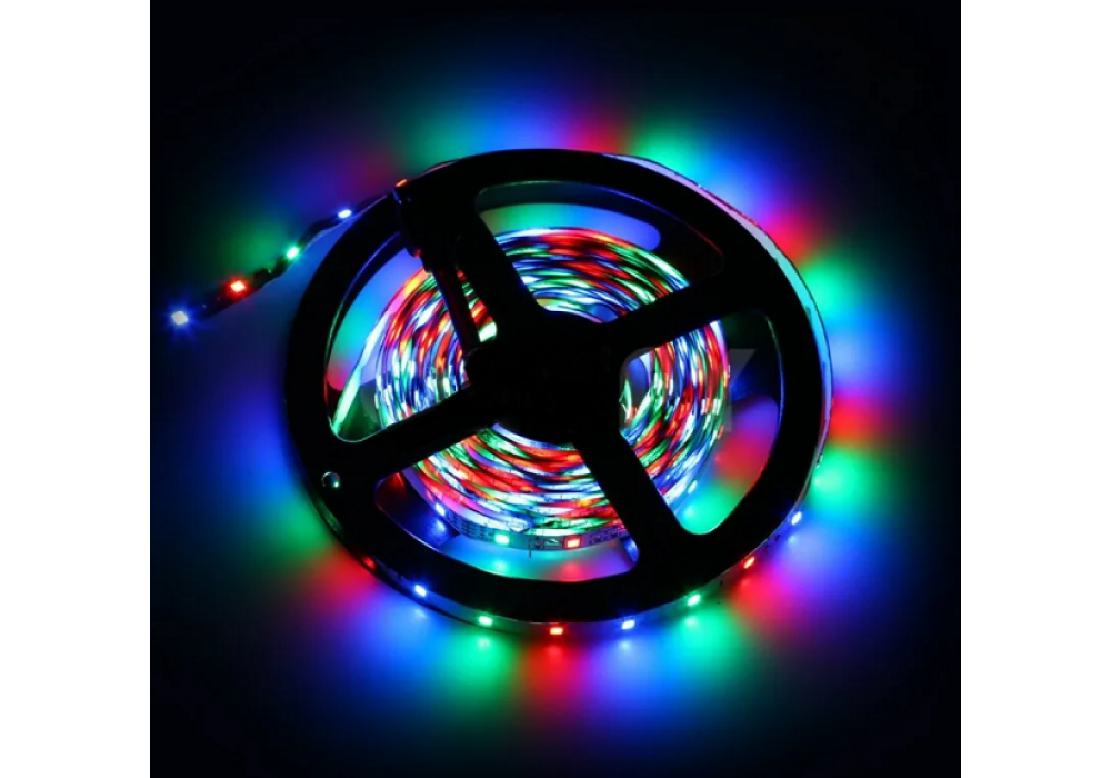 Лента LED RGB 12V узкая 5м.