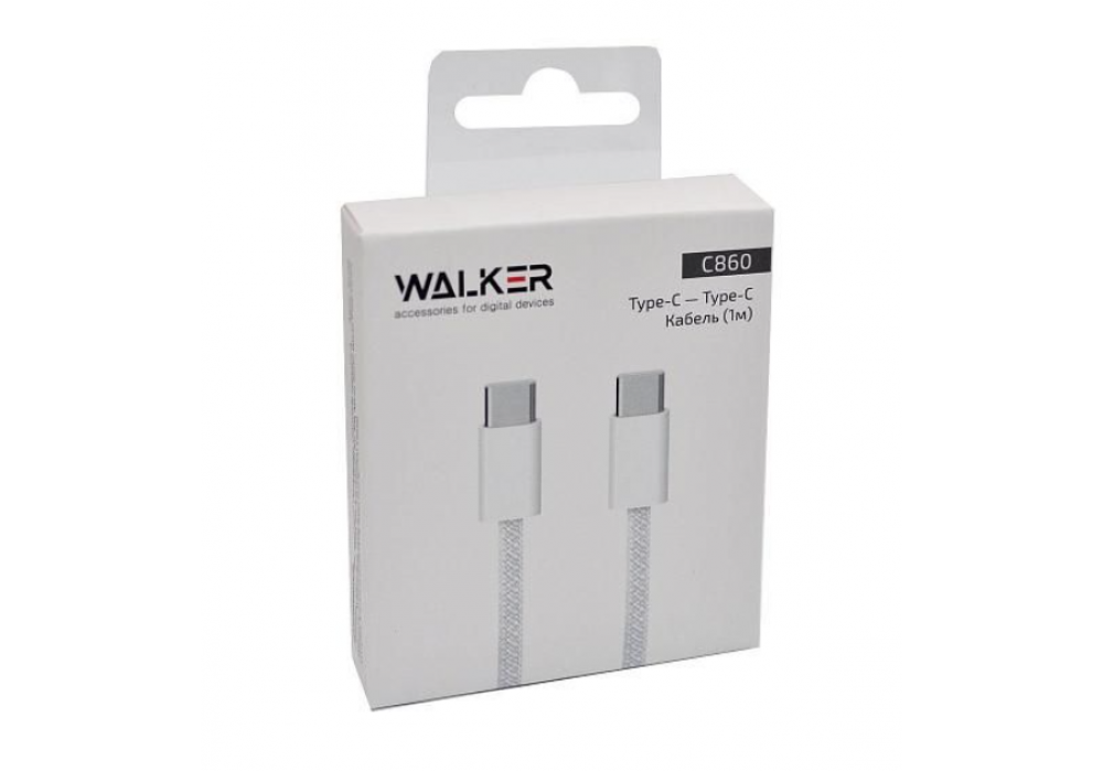 Шнур TYPE-C/TYPE-C 1м, 65W PD WALKER C860