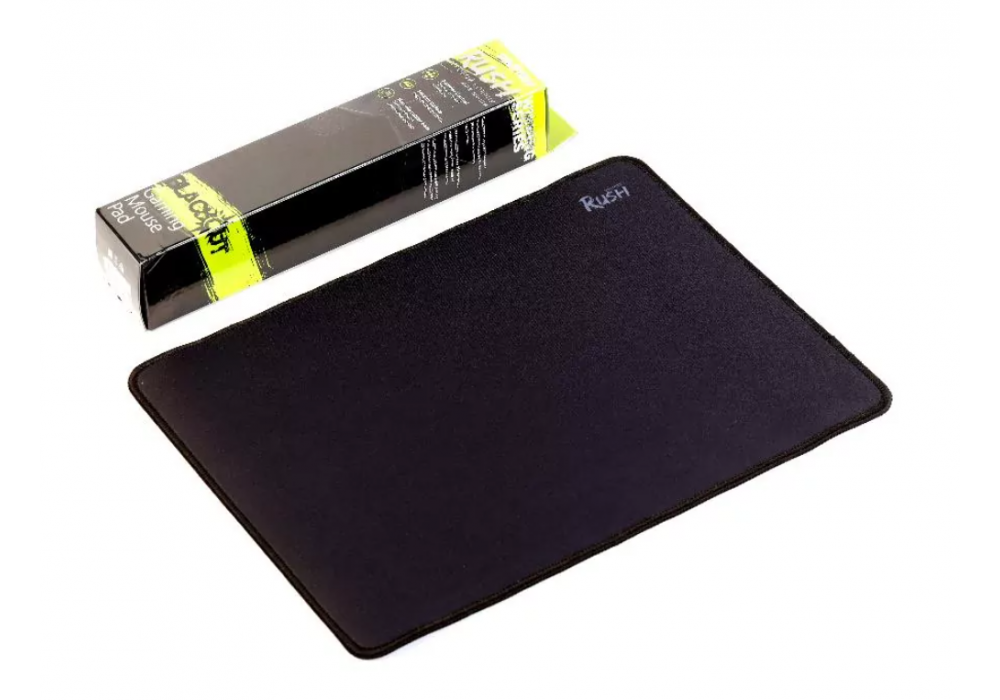 Коврик для мышки RUSH BLACKOUT SBMP-01G-K (360 x 270 x 3 mm) черный SMARTBUY