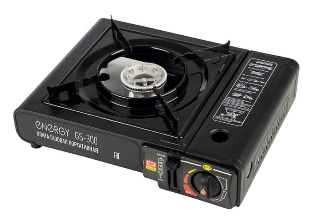 Плитка газовая портативная GS-300-1 пьезоподжиг,кейс 157834