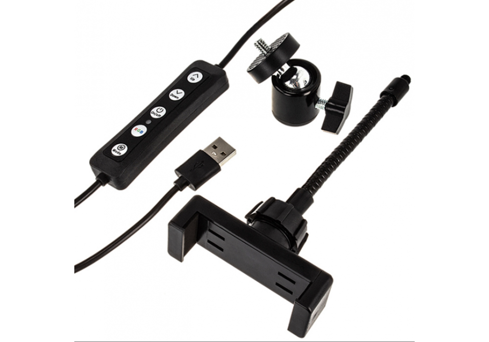 Селфи-лампа,33см КОЛЬЦО WALKER WLR-3350R RGB!!!