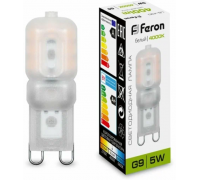 Лампа LED G9 5W 230V 4000K Feron LB430