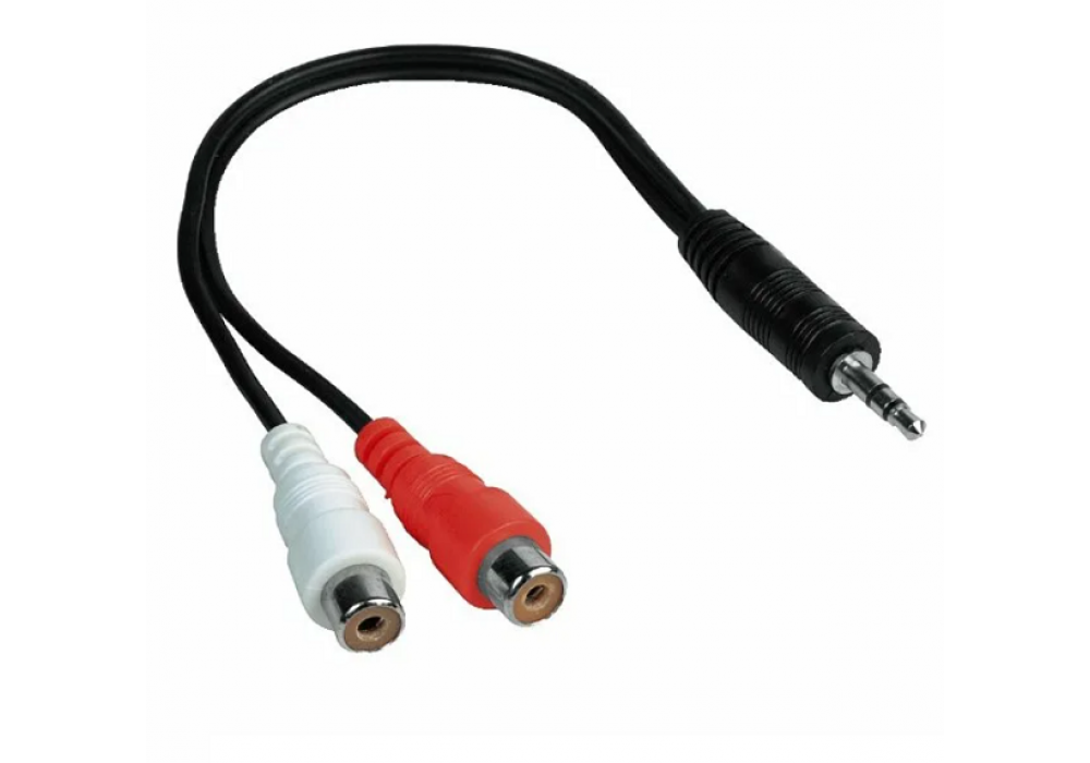 Переходник гибк 3.5 шт х 2RCA гн (0,2 м) 00889