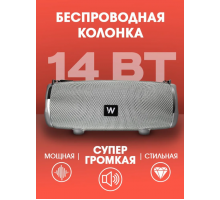 Муз.колонка WALKER WSP-160, Bluetooth, 7Вт*2, серая