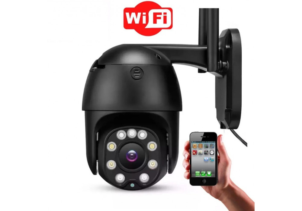 Камера наблюдения Wi-Fi УЛИЧНАЯ (iCSee) черная