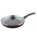 Сковорода 24см.KALITVA крышка ст.60682434 чёрно-бордовый