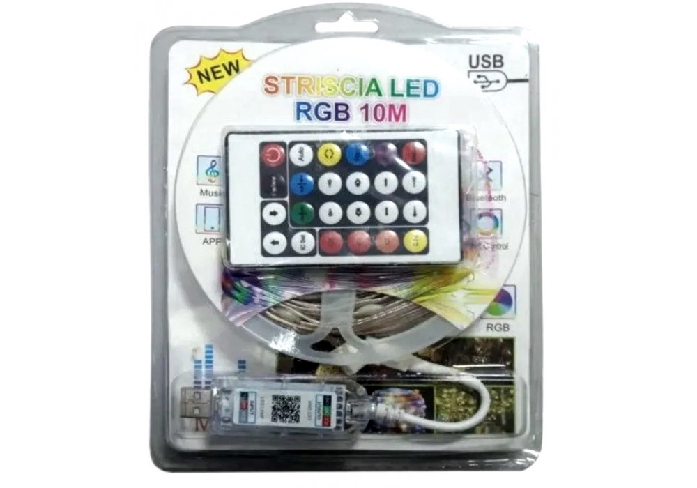 Гирлянда НИТЬ APP Smart RGB 10м.Катушка.управление с телефона+пульт