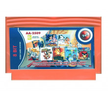 Картридж 8bit 7в1 AA-2509 ALADDIN+CHIP&DALE 1+FELIX VS JERRY+MARIO BROS+LION KING+BUG'S BUNNY
