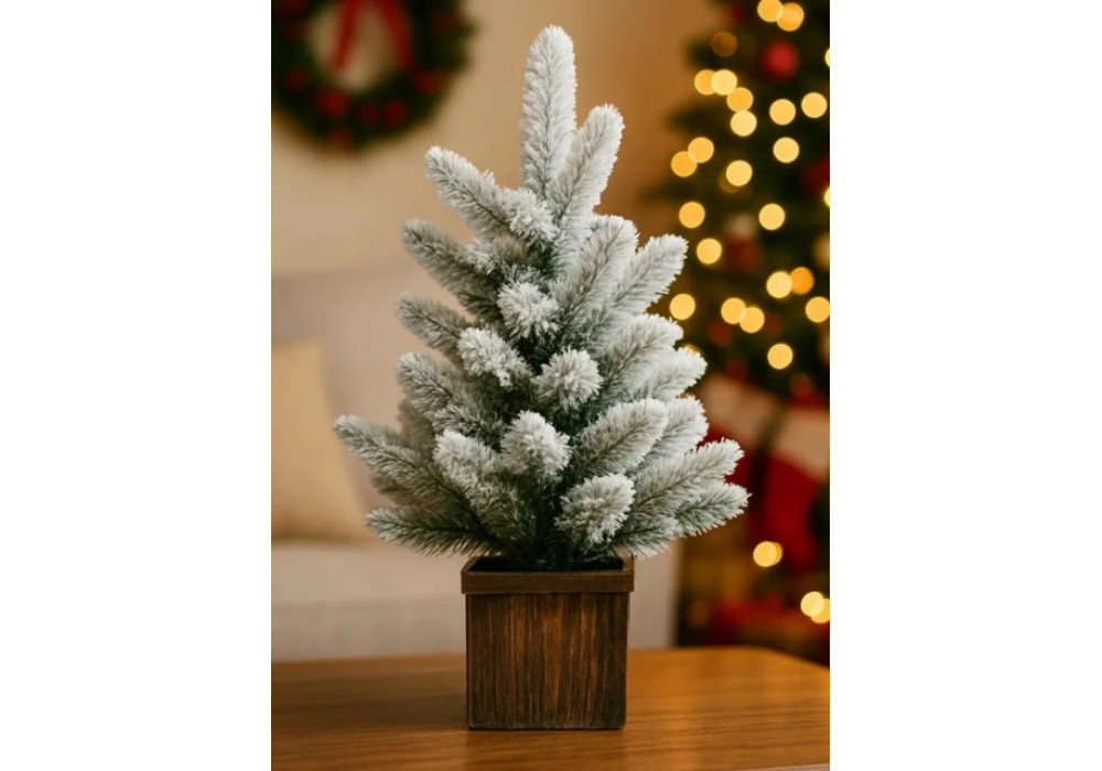 Ёлка Заснеженная в горшке 0,45м