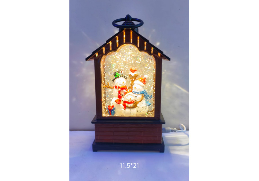 НОВОГОДНИЙ сувенир Фонарь-домик 11,5*21см./18