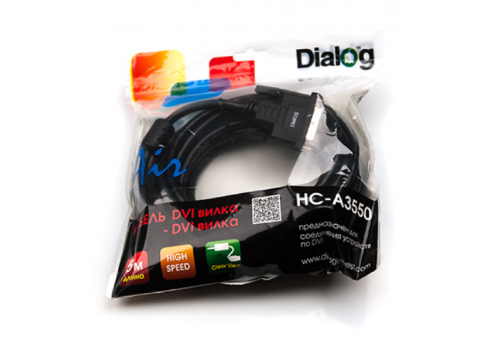 Шнур DVI-D (m) -DVI-D (m) 5м. Aopen ACG442D