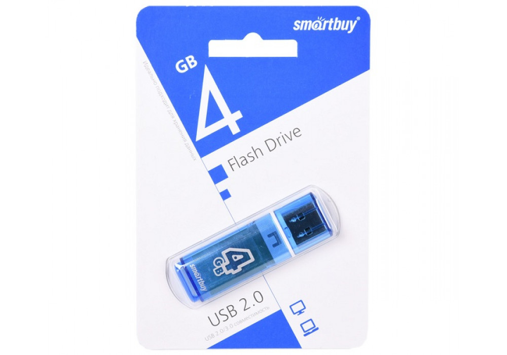 Флешка 4Gb USB SmartBuy Glossy