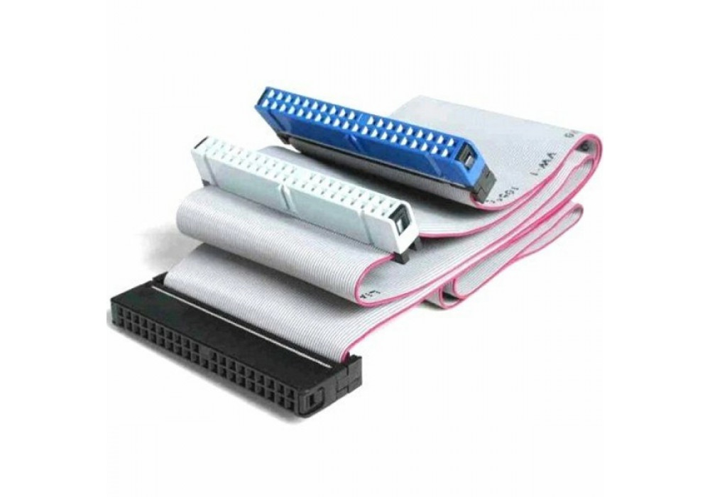 Шлейф IDE UDMA66/100/133 Gembird CC-EIDE/66, 2 устр., 80 жил, 48см, пакет