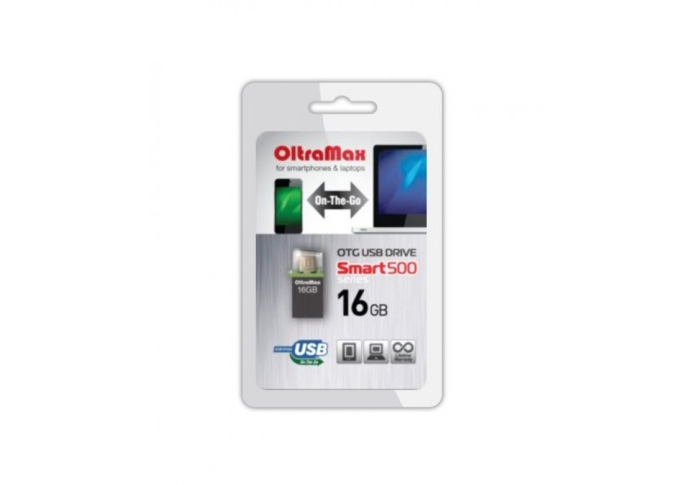 Флешка 16Gb USB OltraMax Smart 500 OTG!!!