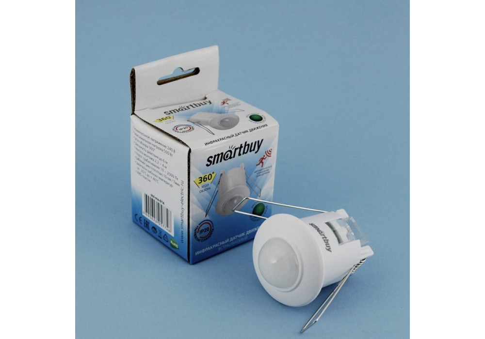 Датчик движения SmartBuy SBL-MS-014/012,потолочный/встраив.