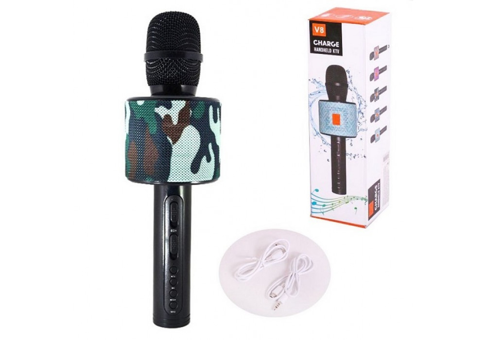 Микрофон-Колонка BT Charge V8,камуфляж