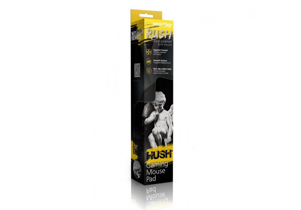 Коврик для мышки RUSH HUSH SBMP-07G-HS (360 x 270 x 3 mm) черный SMARTBUY