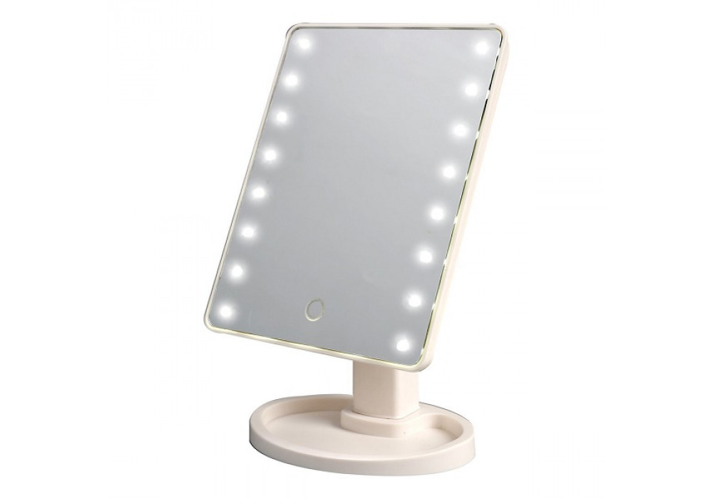 Зеркало косметическое LED 22x16см #1050