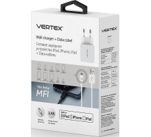 СЗУ USB 2.4A+кабель IPhone 5 VERTEX