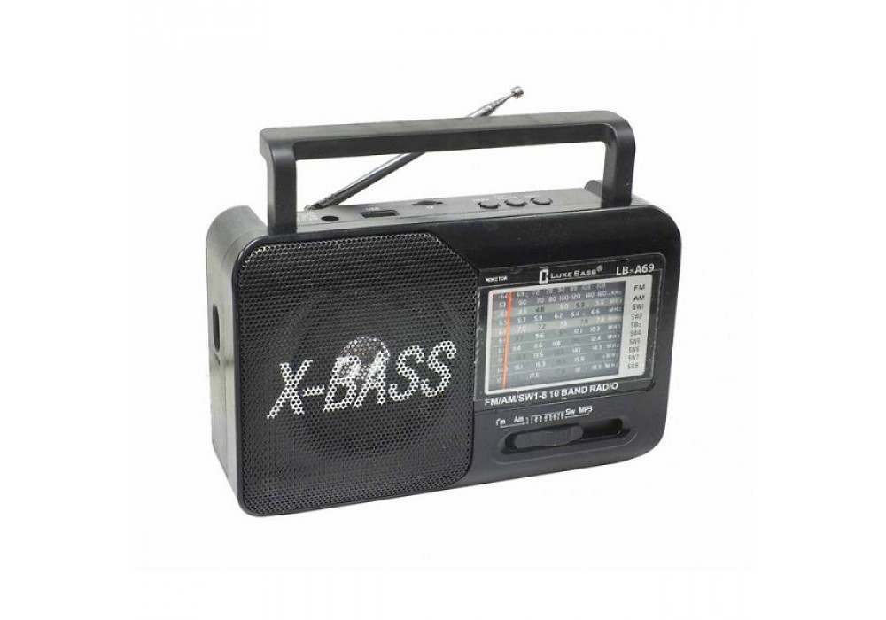 Радиоприемник Luxe Bass LB-A69 USB (2*R20, 220)