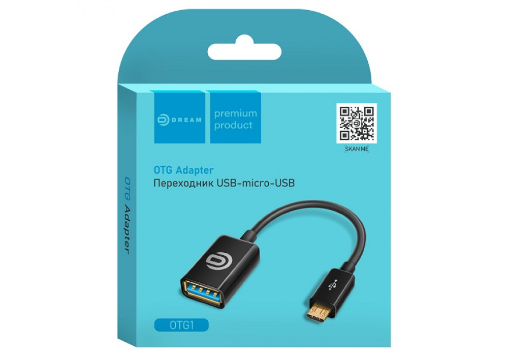 Переходник гибк.USB гн.-micro USB OTG DRM-01/WALKER №03