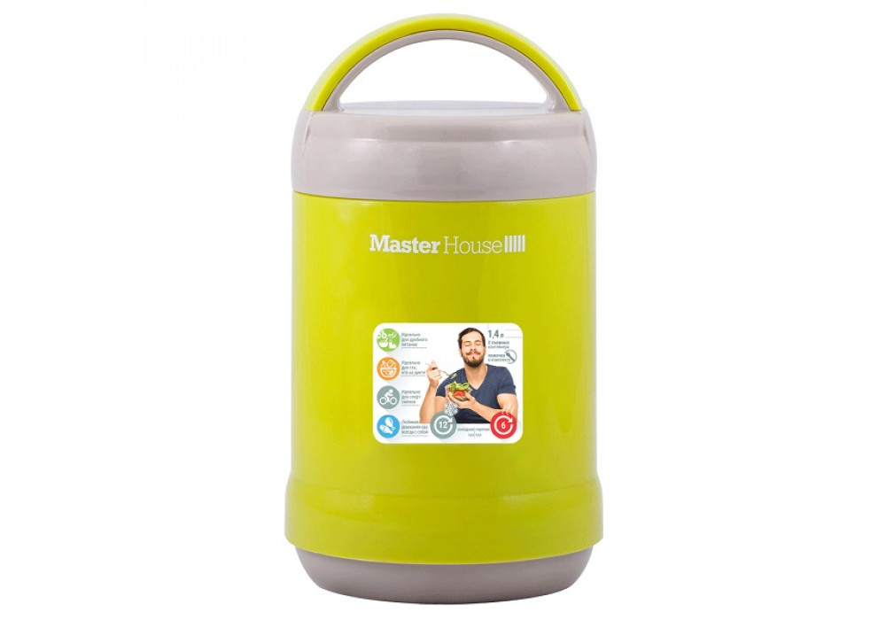 Ланч Бокс MasterHose Рим 1,4л.стекло/пластик
