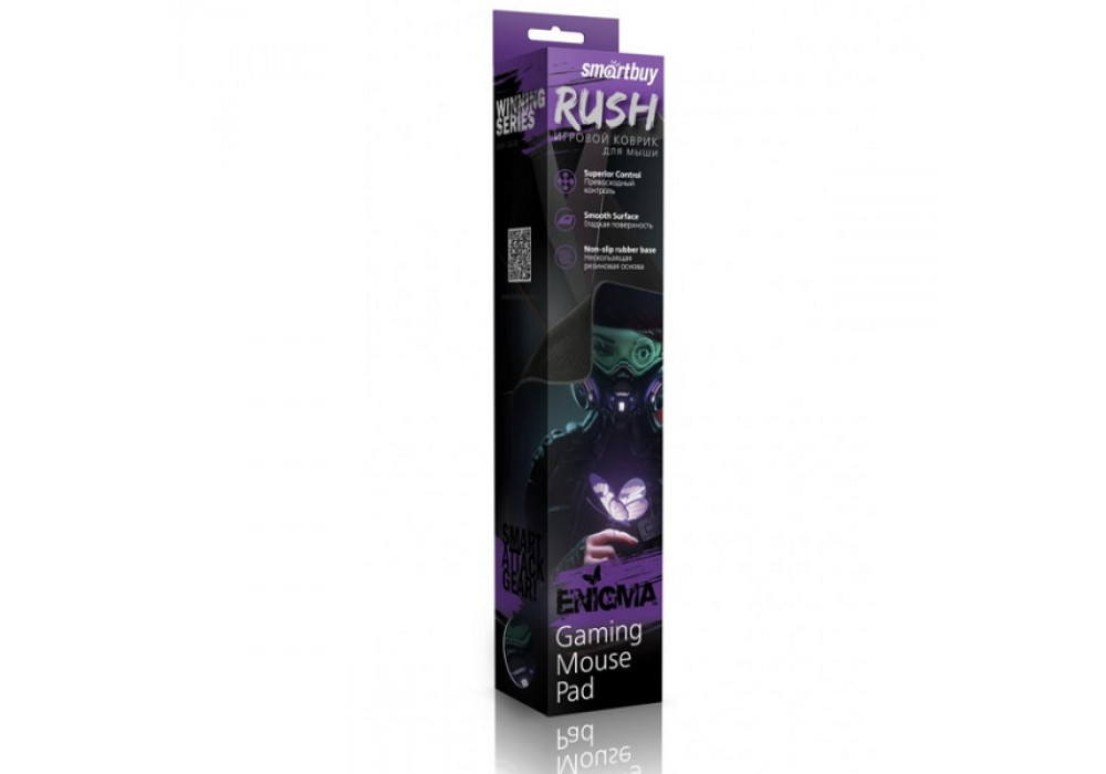 Коврик для мышки RUSH ENIGMA SBMP-10G-EN (360 x 270 x 3 mm) черный SMARTBUY