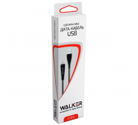 Шнур USB- micro 1м.WALKER,C305,белый