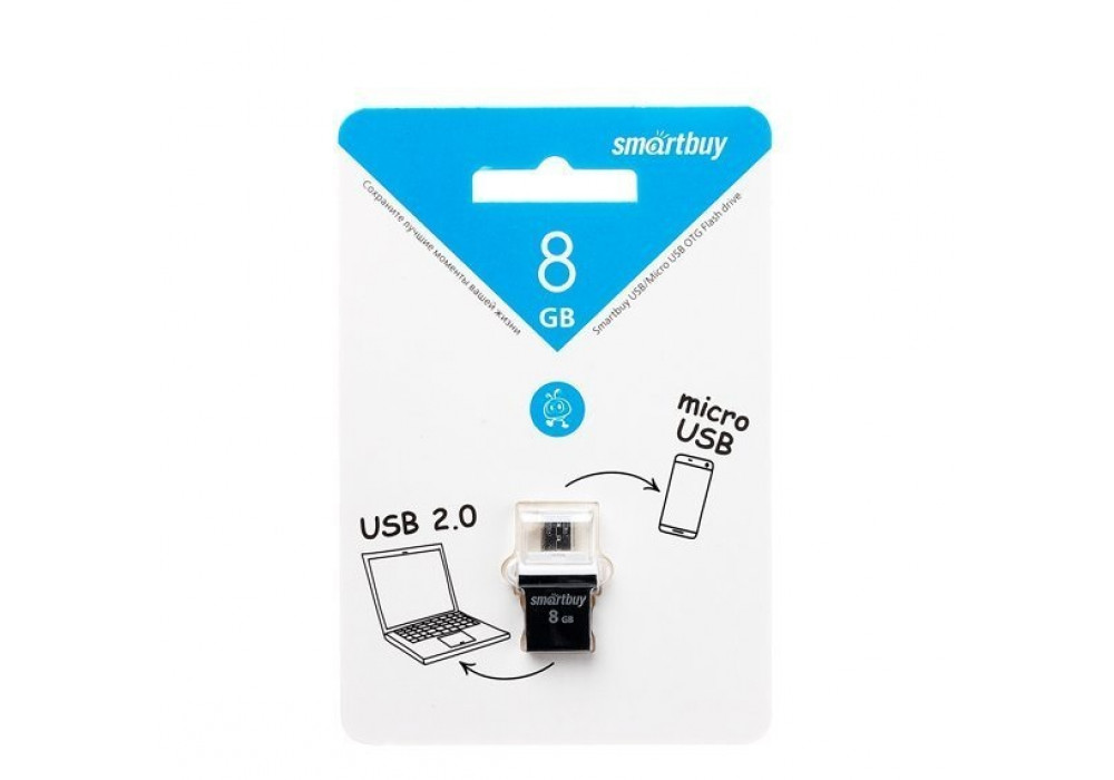 Флешка 8Gb USB  SmartBuy POKO+OTG