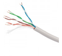 Кабель витая пара (внешний) U/UTP 4x2x24AWG solid CU PE Outdoor трос черн.SUPRLAN 243122