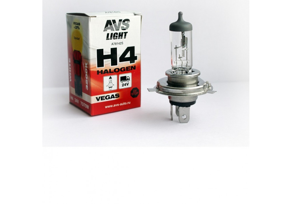 Лампа 24V H4 AVS Vegas,A78142S
