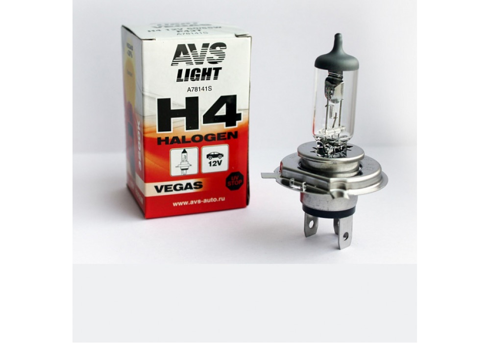 Лампа 12V H4 AVS Vegas,A78141S