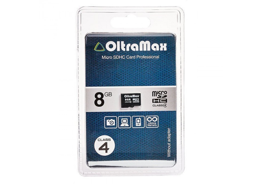 К.П. micro SD 8Gb OltraMax Class4 б/а