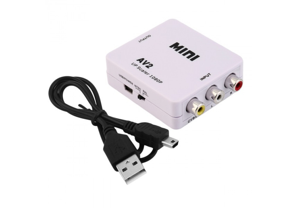 Конвертер HD Video 3RCA>HDMI активный,3833/H9