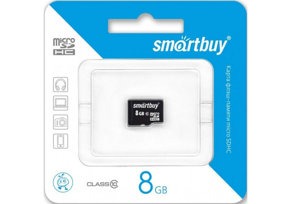 К.П. micro SD 8Gb SmartBuy Class10 б/а