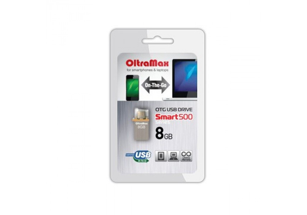 Флешка 8Gb USB OltraMax 500 OTG!!!