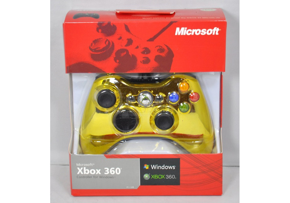 Джойстик Xbox 360 Chrome Gold