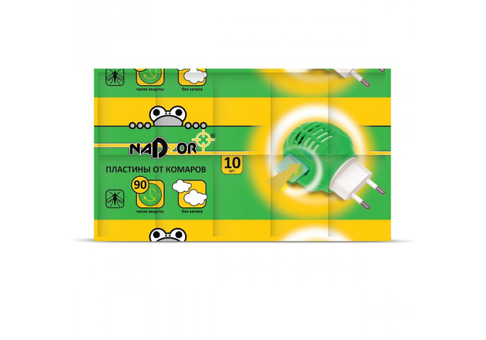 Пластины от Комаров б/запаха 10шт/уп.NAdzor ITM003P/776480
