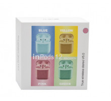 Наушники BT,InPods i12 CASE TWS,сенсор,розовый