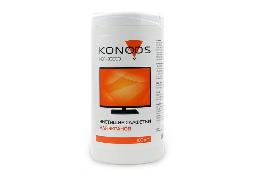 Салфетка чист.для ЖК-экранов Konoos KSN-15,15шт.215580