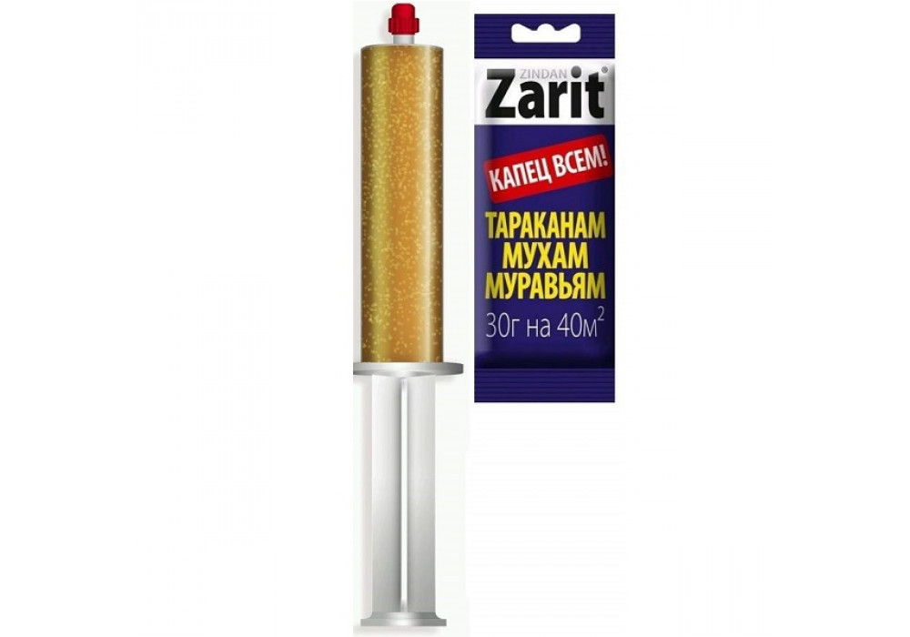 Гель от тараканов/муравьев/мух 30гр.(шприц) Zarin Зиндан A-5165/653009