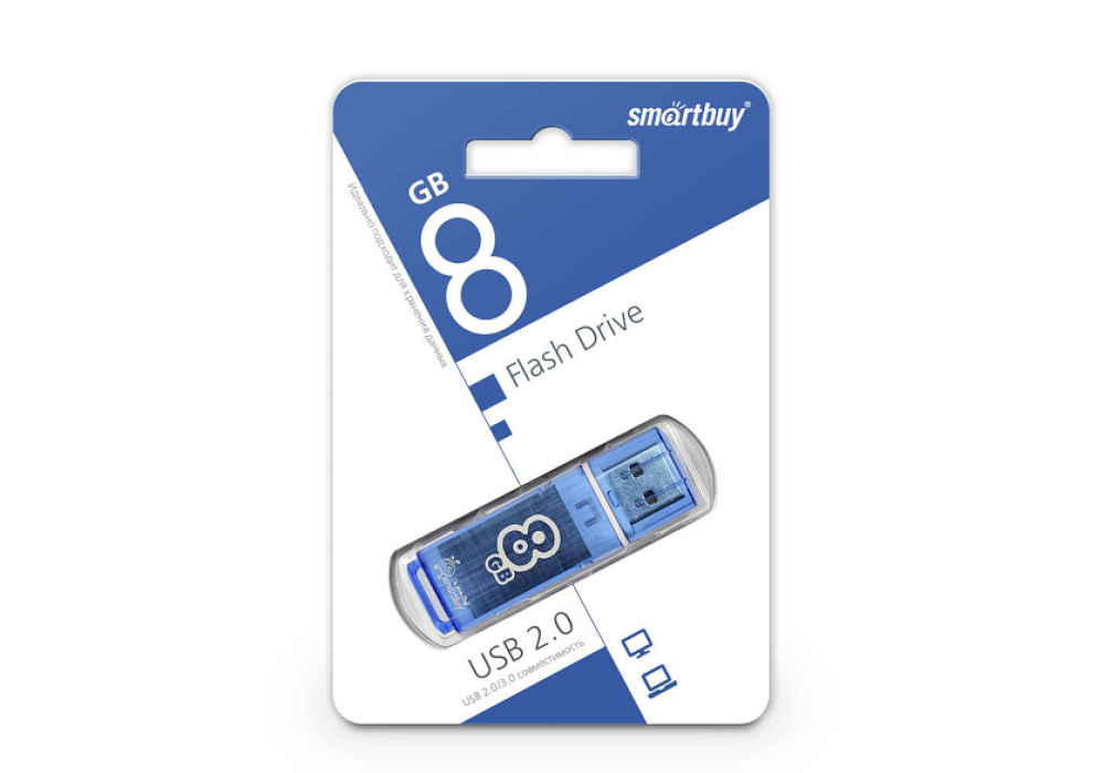 Флешка 8Gb USB SmartBuy Glossy Series