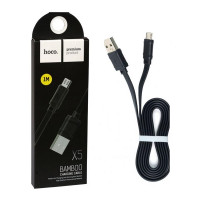 Шнур USB- micro 1м.HOCO X5 черный